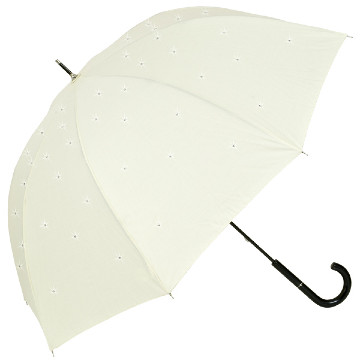 Elegáns Swarovski kristályos esernyő, krém szín