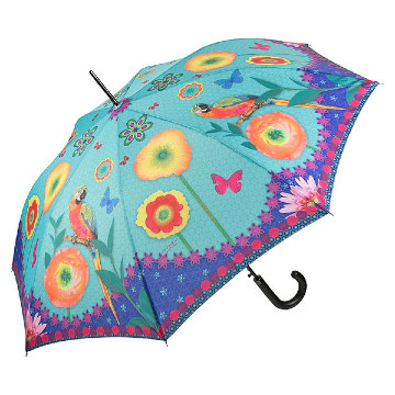 Papagáj a paradicsomban, művészi esernyő