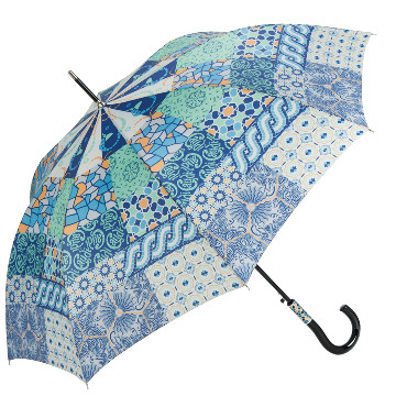 Patchwork divat esernyő, kék
