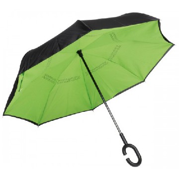 Inverz , kifordítható esernyő zöld