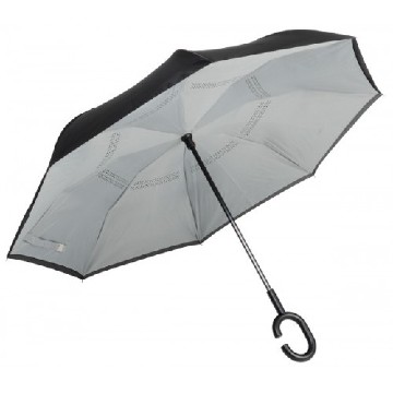 Inverz, kifordítható esernyő szürke
