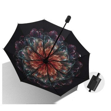 Mini összecsukható esernyő, romantikus virág
