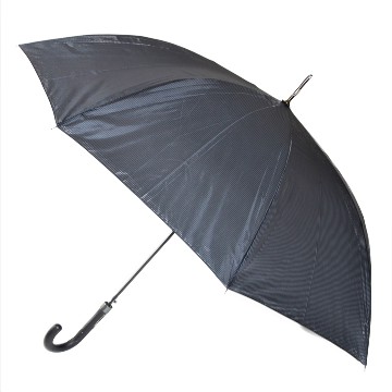 Elegáns , klasszikus fekete-szürke mikro csíkos férfi esernyő