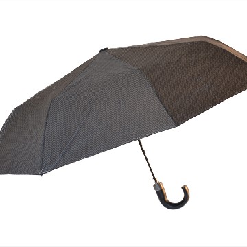 Elegáns férfi horognyelű esernyő, halszálkás , szürke
