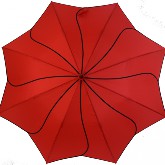Piros örvény esernyő