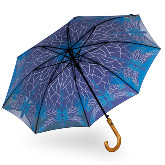 Kék ólomüveg mintázatú elegáns esernyő