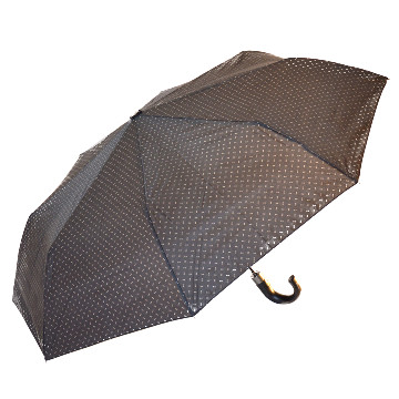 Elegáns férfi horognyelű esernyő, mintás , szürke