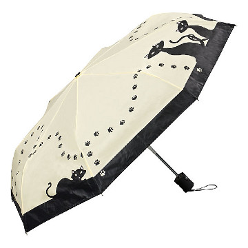 Fekete macskás összecsukható esernyő