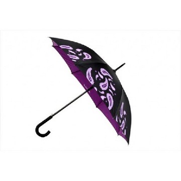 Lila mintás dupla automata esernyő