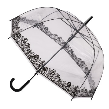 Csipke mintás átlátszó divat esernyő