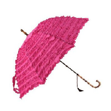 Pink fodros barokk stílusú esernyő