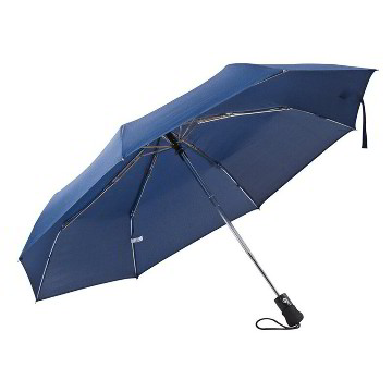 Kék, nyitó-csukó mechanizmusos összecsukható esernyő