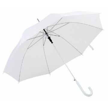 Fehér esernyő, fehér nyéllel