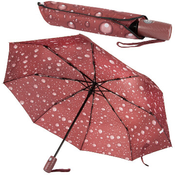 Cseppmintás automata esernyő, gesztenye-szín