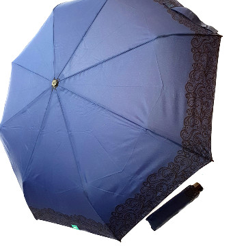 Csipke mintás vintage esernyő, kék