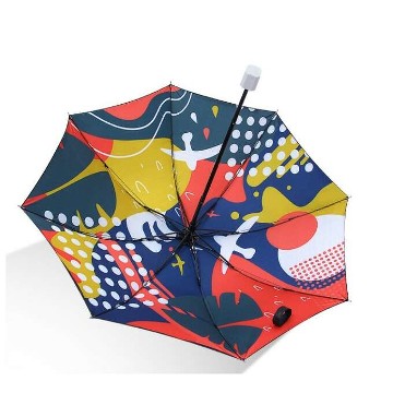 Design összecsukható esernyő, belül modern mintás