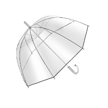Átlátszó kupola esernyő