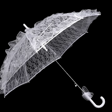 Fehér csipkés alkalmi esernyő