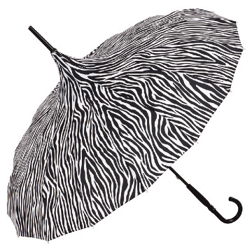 Zebra mintás pagoda esernyő