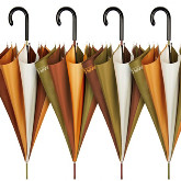 Csíkos design divat esernyő, bronz