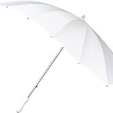 Szív alakú esernyő fehér