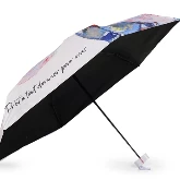 Mini virágos összecsukható esernyő, kékes alapon