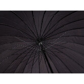 Elegáns 24 részes fekete esernyő , puha fogású nyéllel
